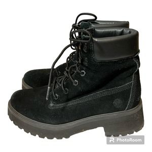 Timberland Black Suede Boots 7.5